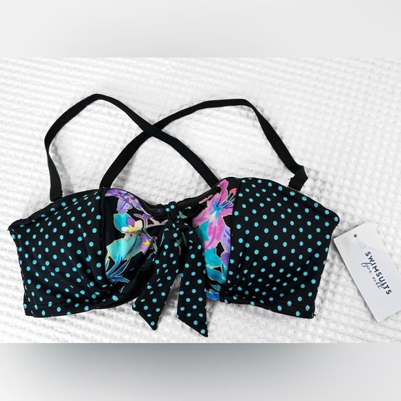 SALE! 🖤NWT Swimsuits for All Push-up Bikini Top - Picture 1 of 6